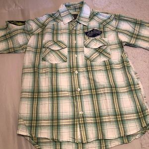 ECKO UNLIMITED “Button up” Plaid Shirt - Youth Size Large